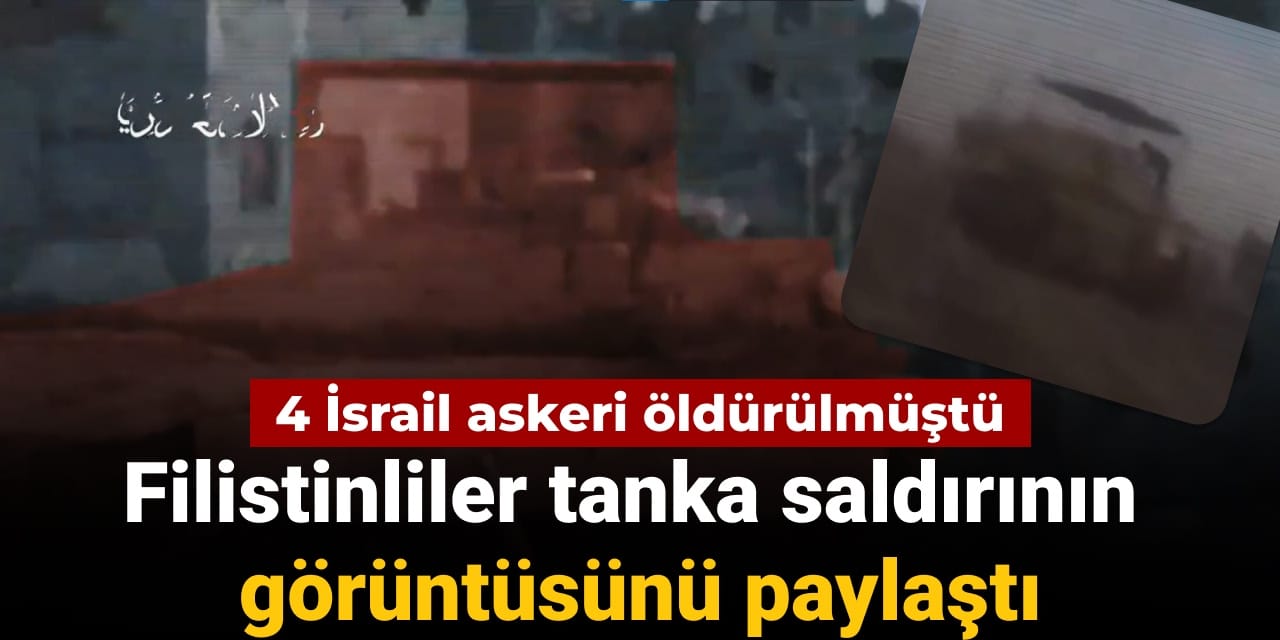 4 israil askeri oldurulmustu filistinliler tanka saldirinin goruntusunu paylasti dz6SqGBa