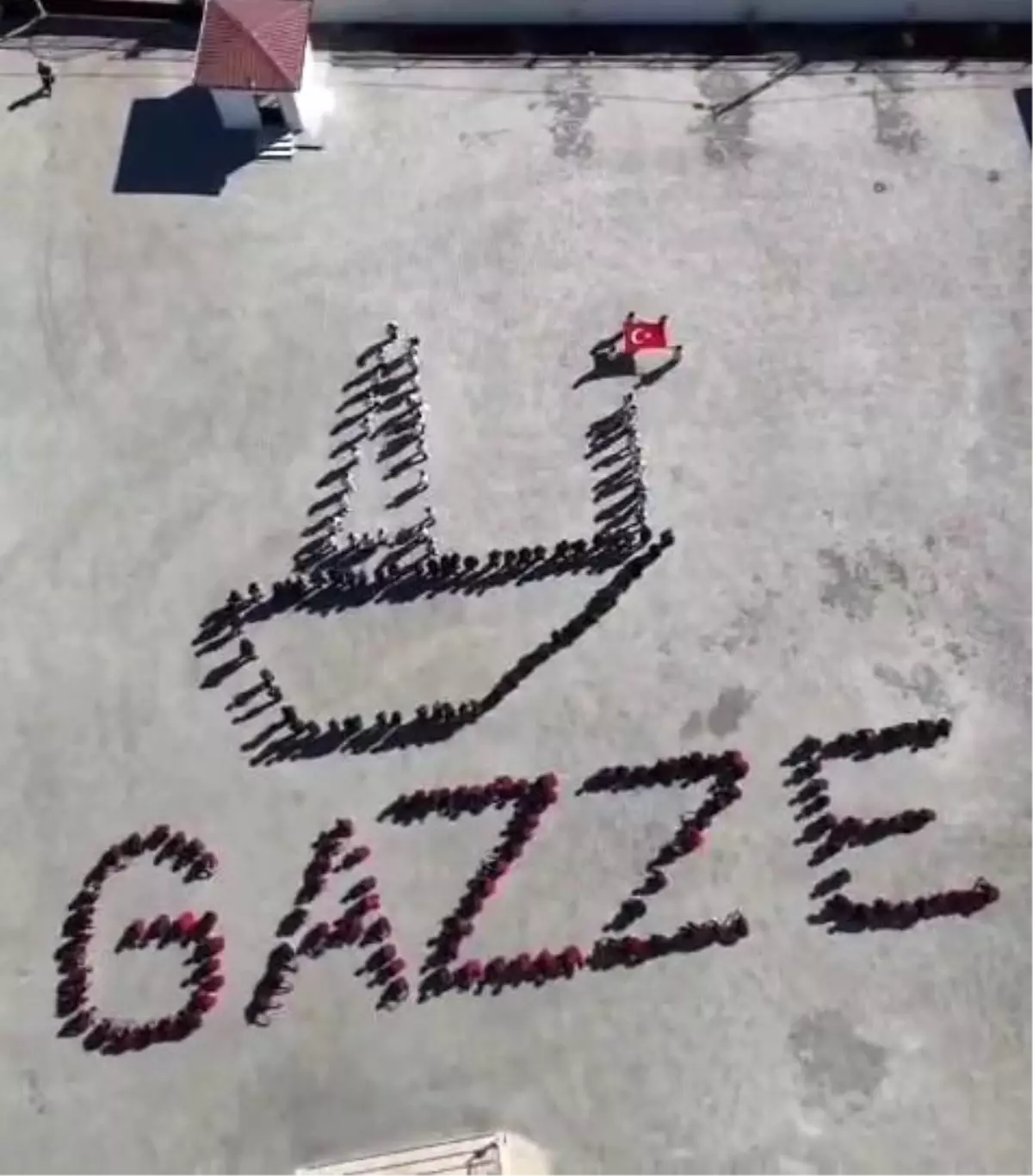 ogrencilerden gazzeye destek bedenleriyle gazze yazdilar ecdxtCti