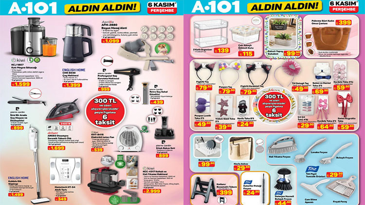 a101 aldin aldin afisi 6 kasim 2025 a101 aktuel katalogu bu hafta urunleri neler a101 brosuru ile kati meyve sikacagi elektrikli isitici fan koltuk ve hali yikama makinesi geliyor 1RTTTpjq.jpg