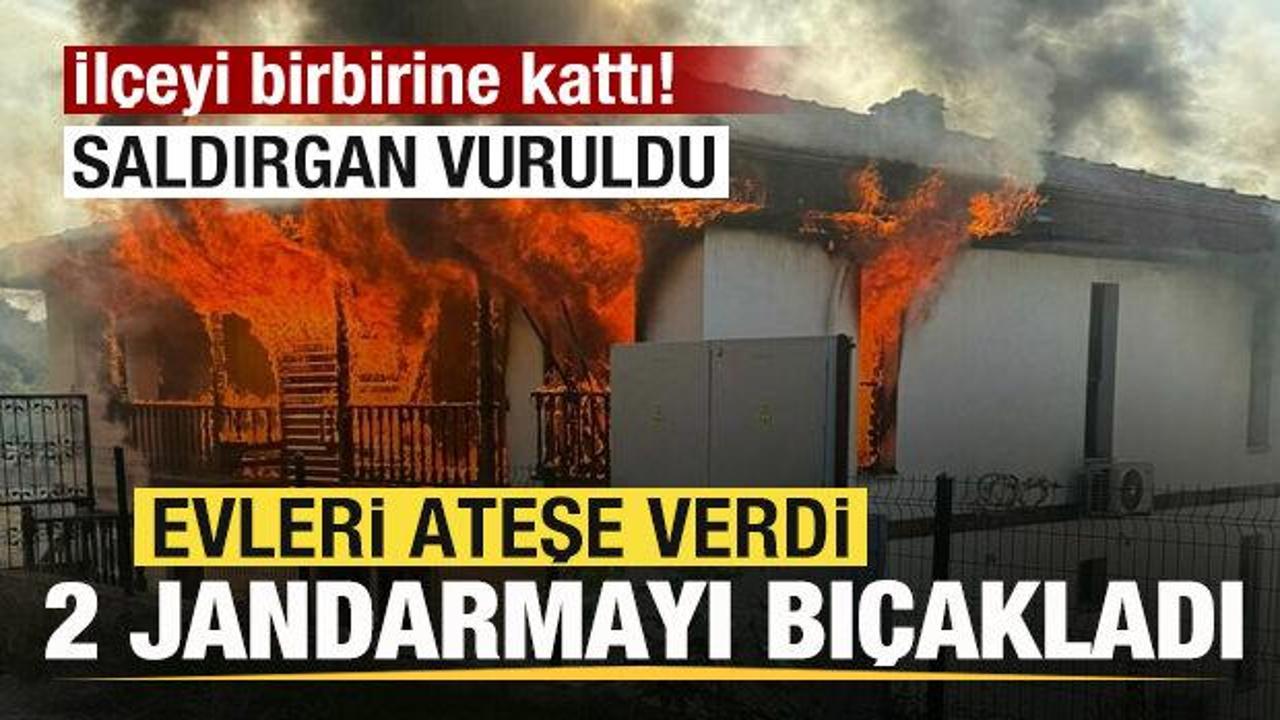 ilceyi birbirine katti evleri atese verdi 2 jandarmayi bicakladi saldirgan vuruldu XUVcZSLj.jpg