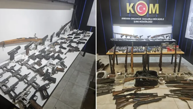 Ankara’da Silah Deposu: Çok Sayıda Ateşli Silah Ele Geçirildi