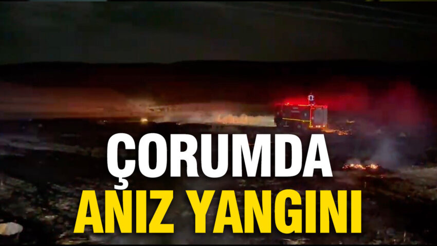 Corumda aniz yangini buyumeden sonduruldu IMaTpNqN